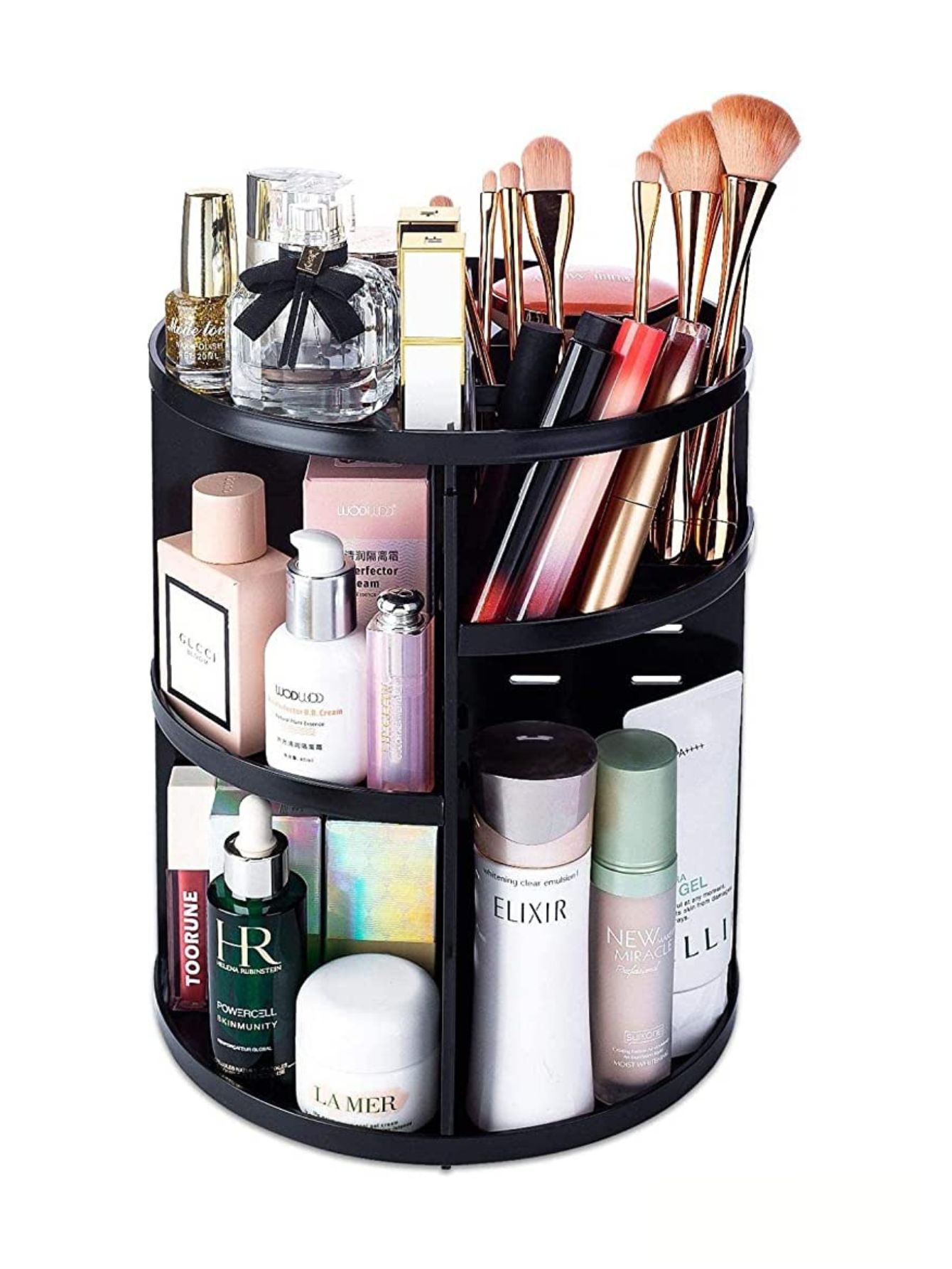 Organizador de Maquillaje Rosa,Negro,Blanco .