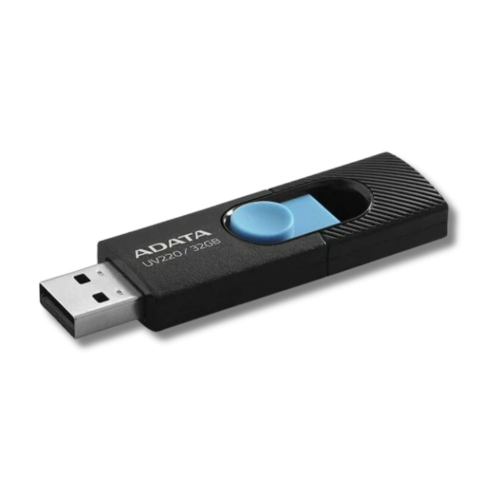 Memoria USB Adata 32GB 2.0 UV220 Color Negra y Azul