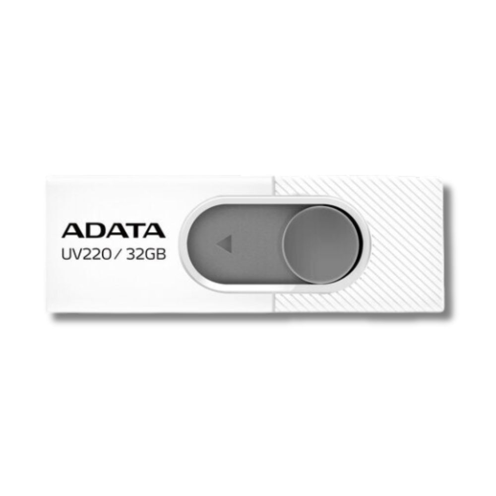 Memoria USB Adata 32GB 2.0 UV220 Color Blanca y Gris