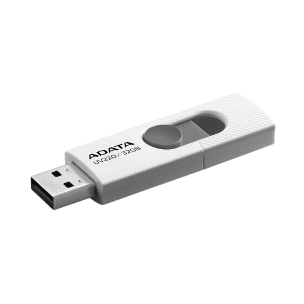 Memoria USB Adata 32GB 2.0 UV220 Color Blanca y Gris