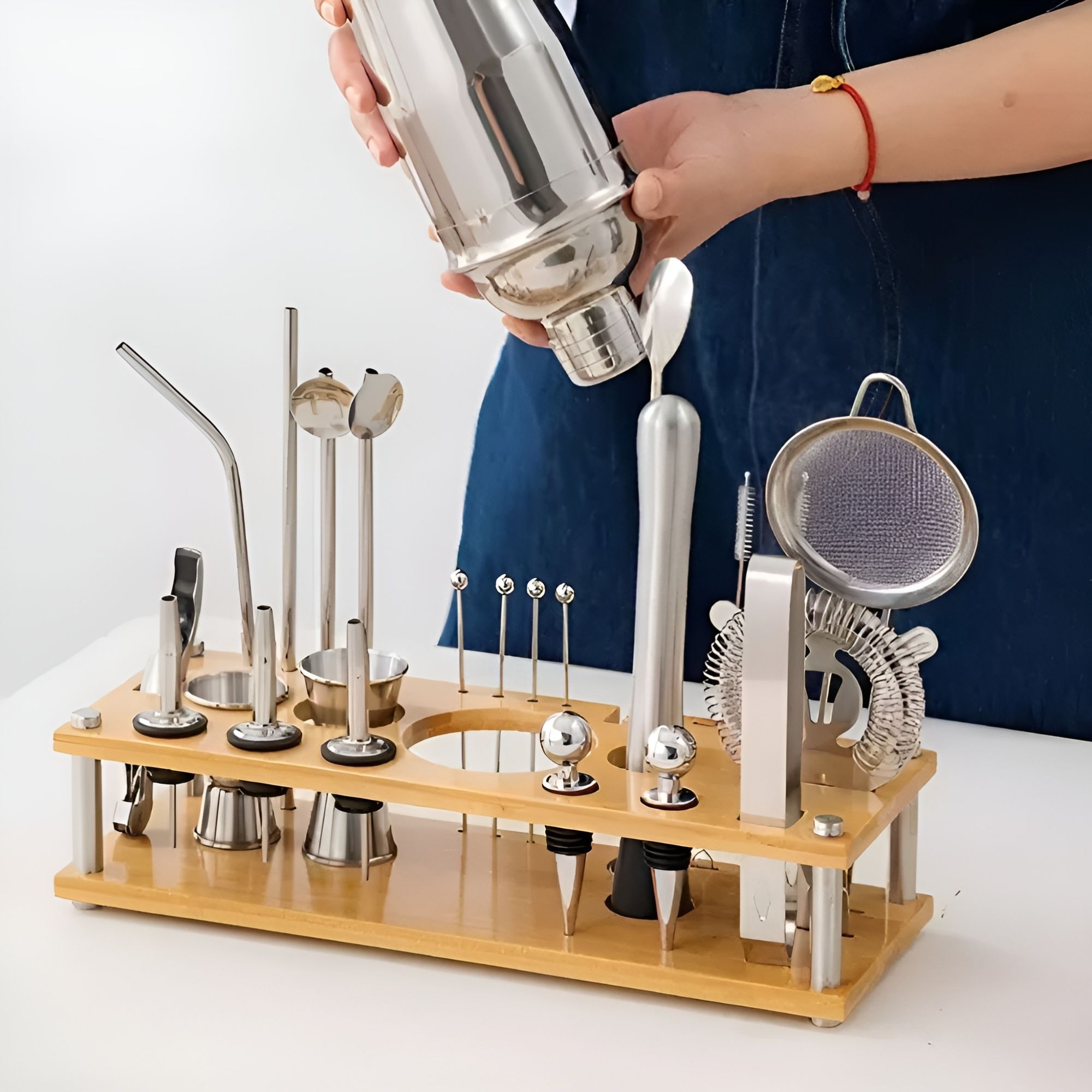 Coctelera Shaker Coctelera Ecomlab Kit Bartender Mixología.