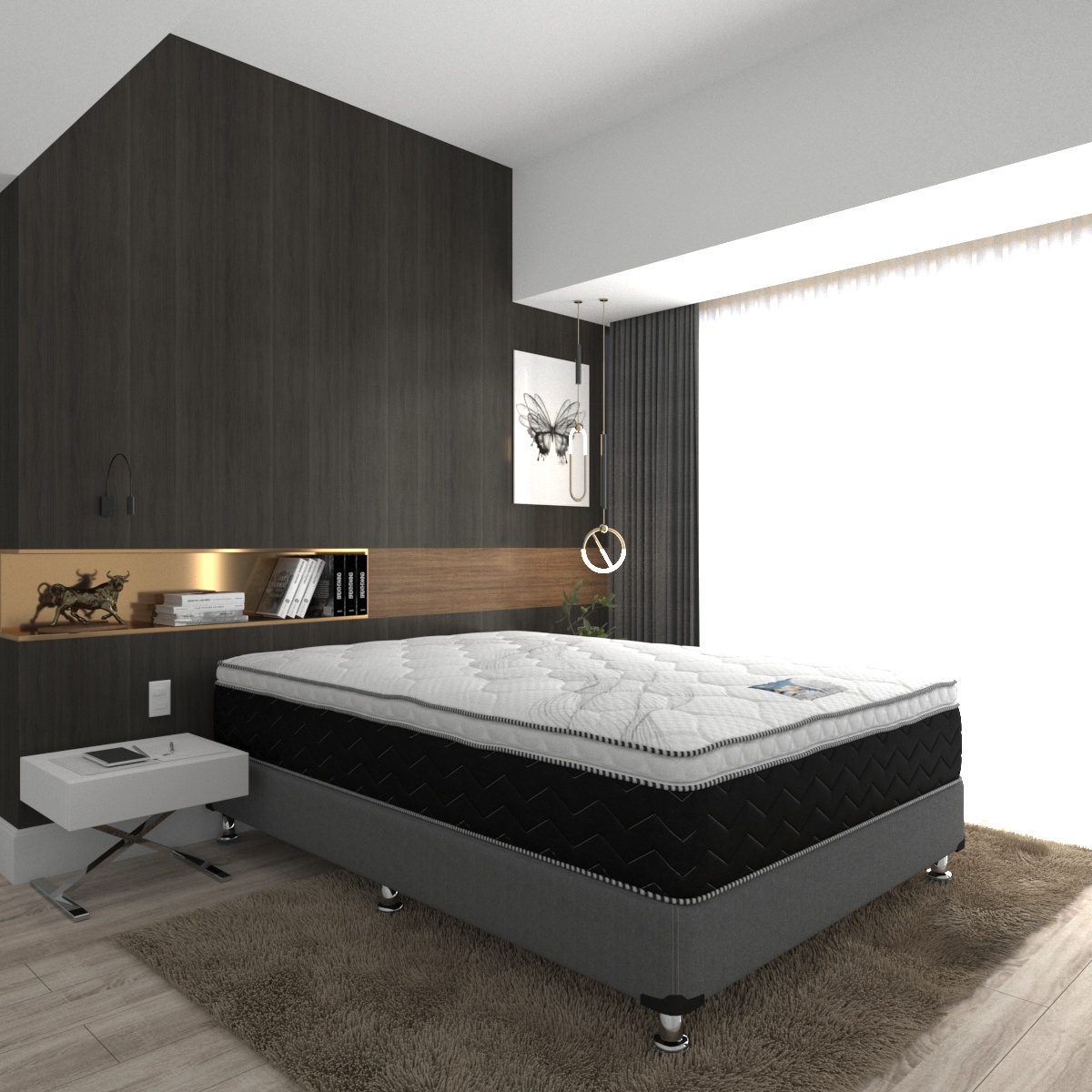 Colchón King Size Preston Venue Serta Ortopédico Con Colchoneta PILLOW TOP.