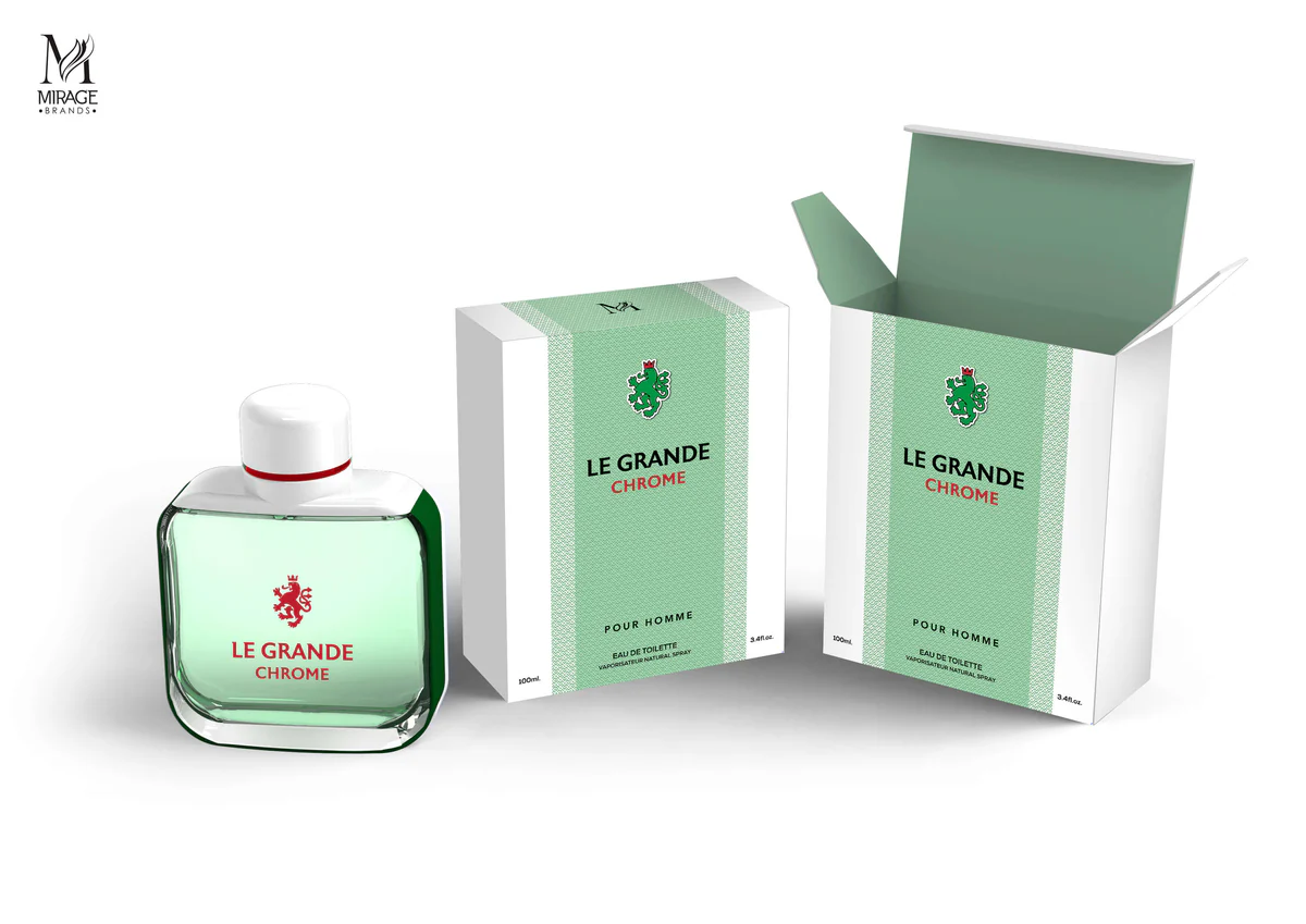 Perfume para hombre LE GRANDE CHROME Marca Mirage 100 ML