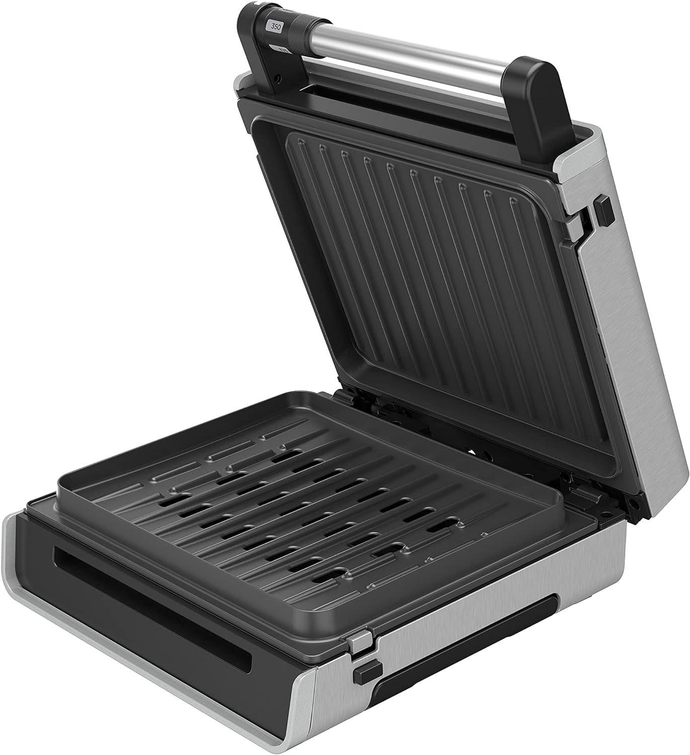 Parrilla eléctrica smokeless de contacto tipo panini George Foreman.