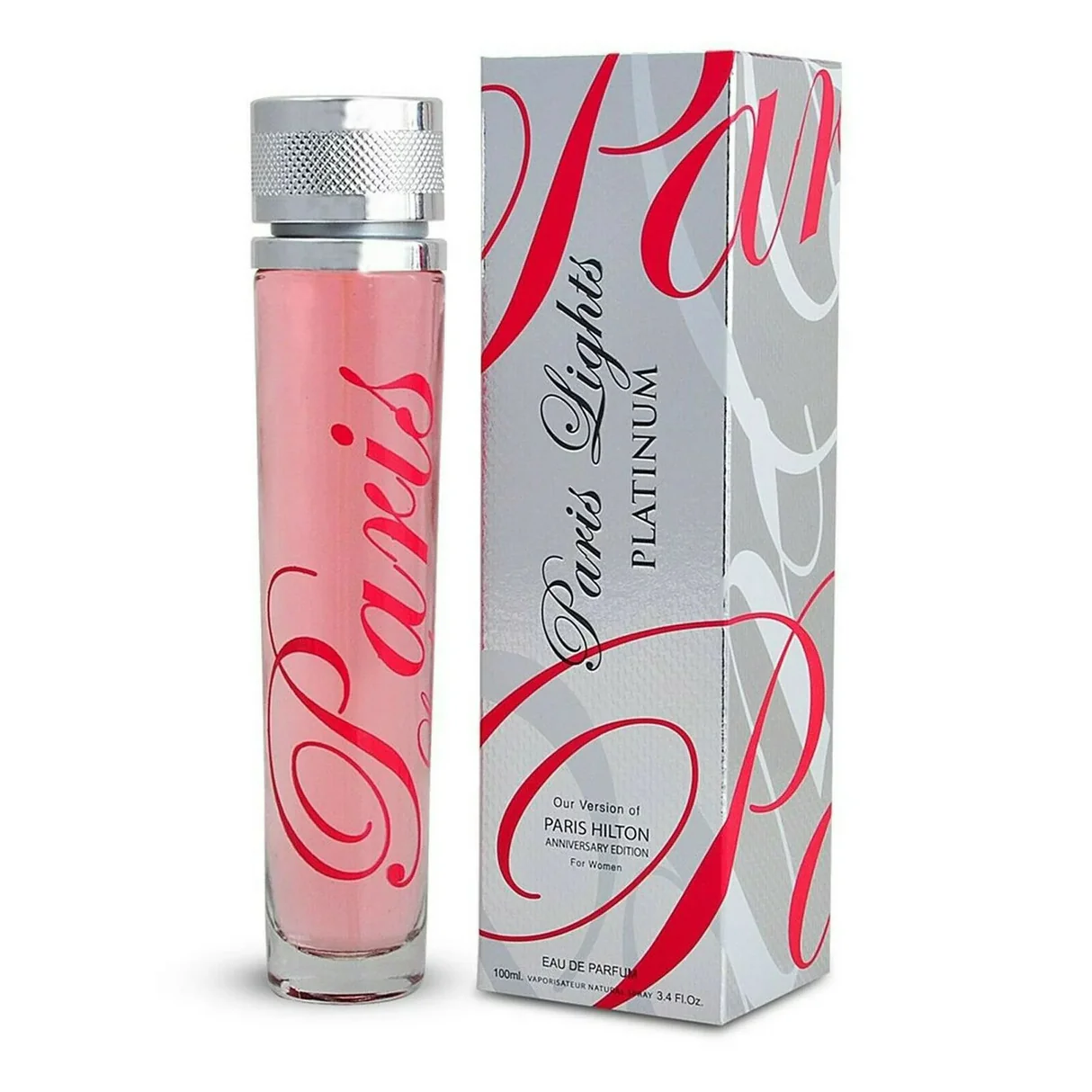 Perfume para dama marca mirage paris lights platinum 100 ml