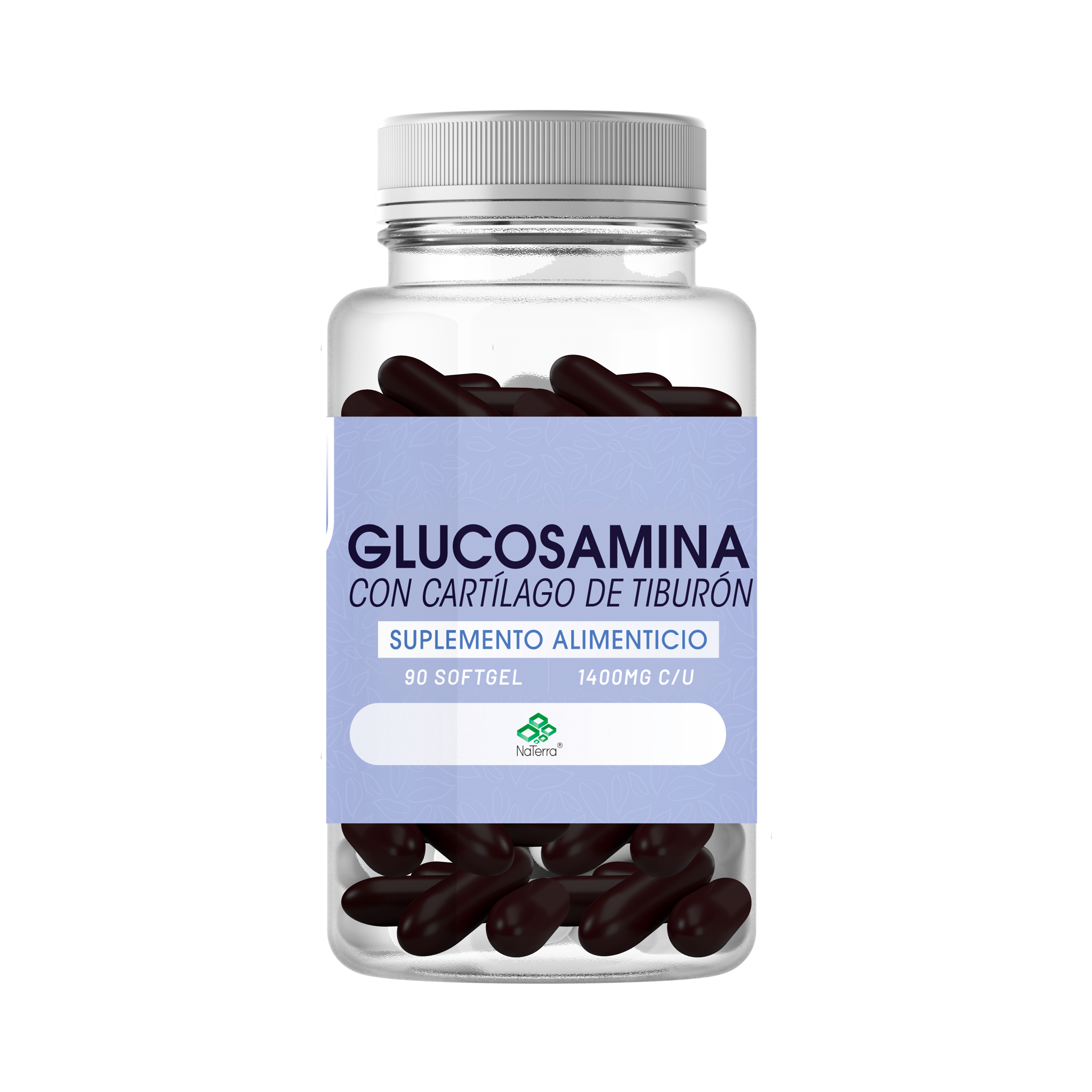 Glucosamina con cartilago de T. NaTerra 90 gelcaps.