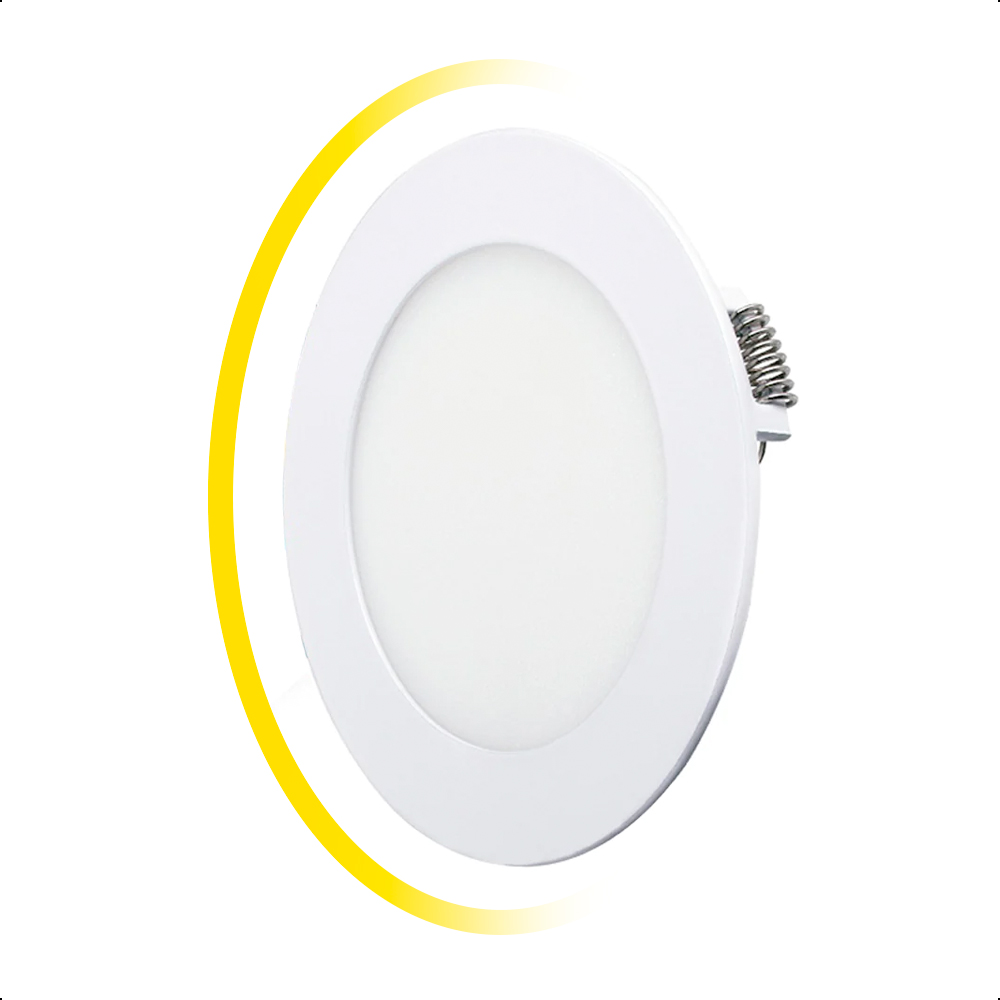 ICON Luminario Led Downlight Lámpara de Techo Empotrable 6W Luz Cálida 3000K