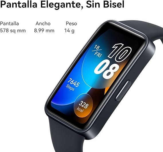 HUAWEI Band 8 Garantia en Mexico Smartwatch Larga Duracion de 2 semanas SMS Whatsapp de Respuesta