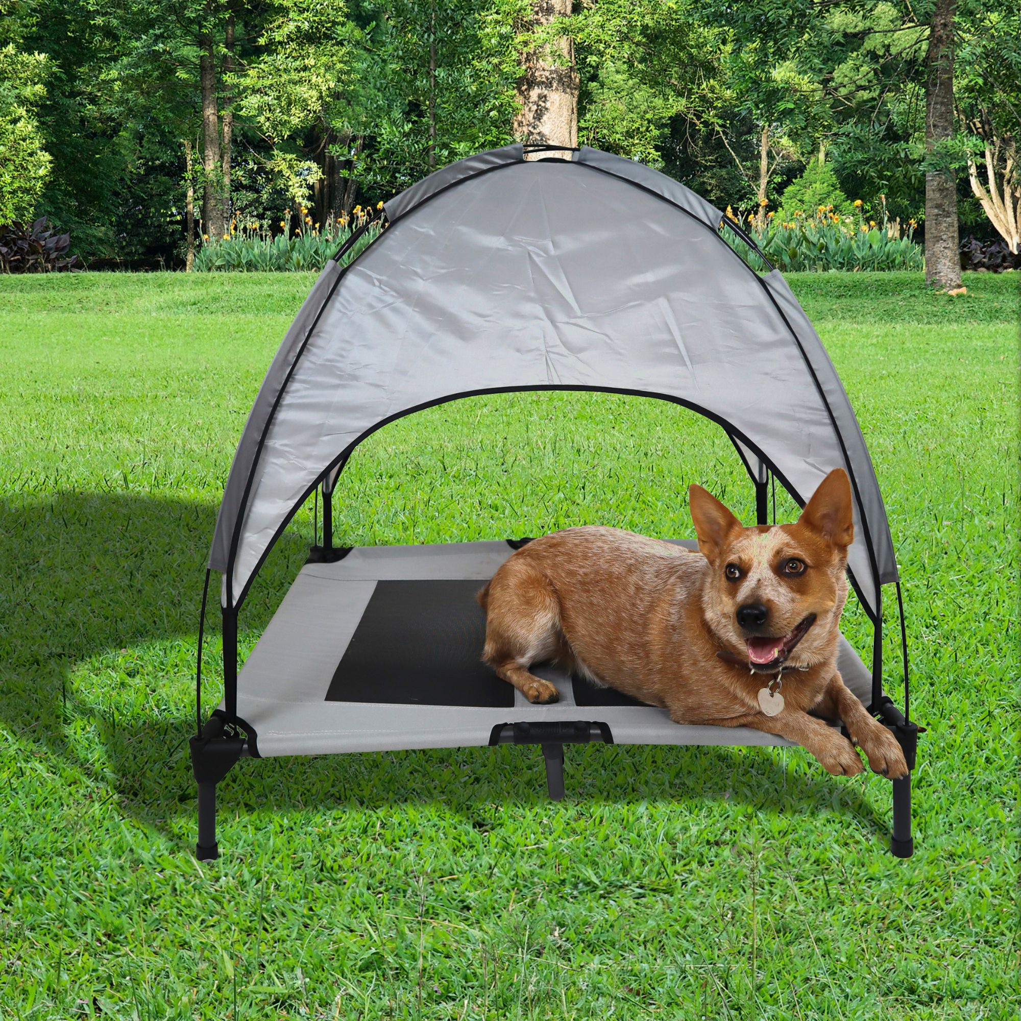 Cama Plegable Camping Cama Elevada Para Perros, Cuna Para Mascotas