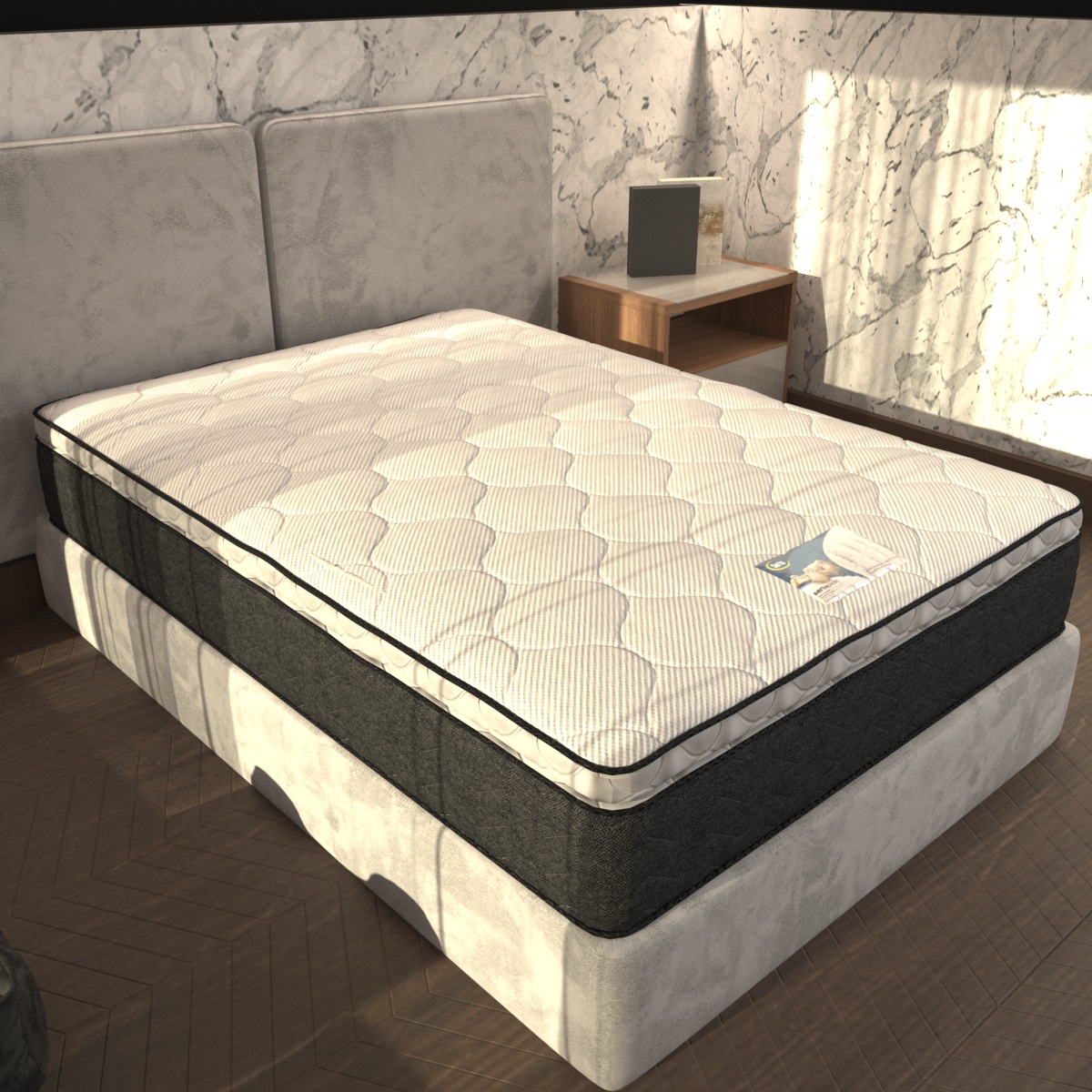 Colchón Queen Size Onix Rom Preston Serta Ortopédico 