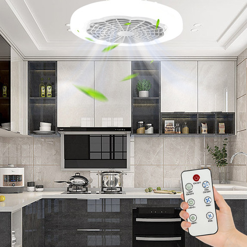 Lámpara De Ventilador Multifunción Foco Led De 30 W E27/e26 Cantidad de aspas 3 Color de la estructura Blanco Color de las aspas White Diámetro 26 cm Frecuencia 1 Material de las aspas Plástico