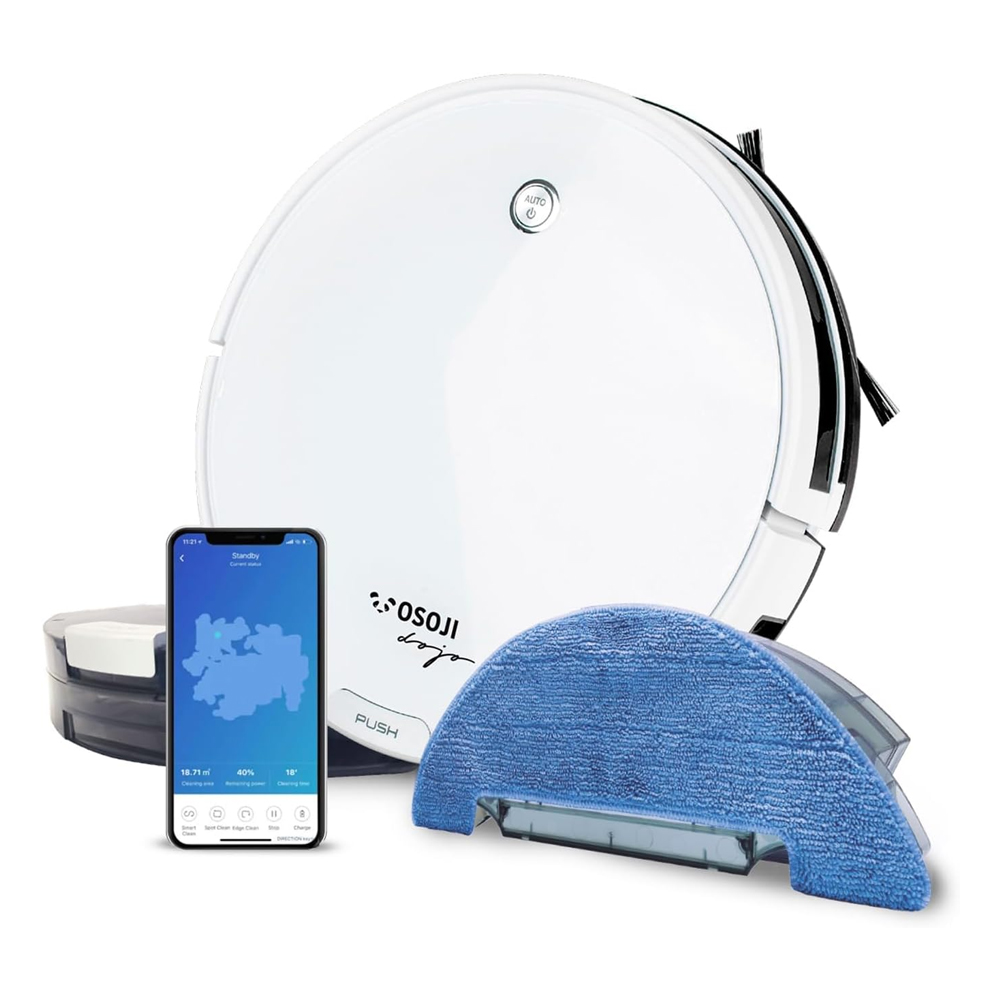 OSOJI Robot Aspirador Trapea Dojo Duo 990 WiFi Silenciosa