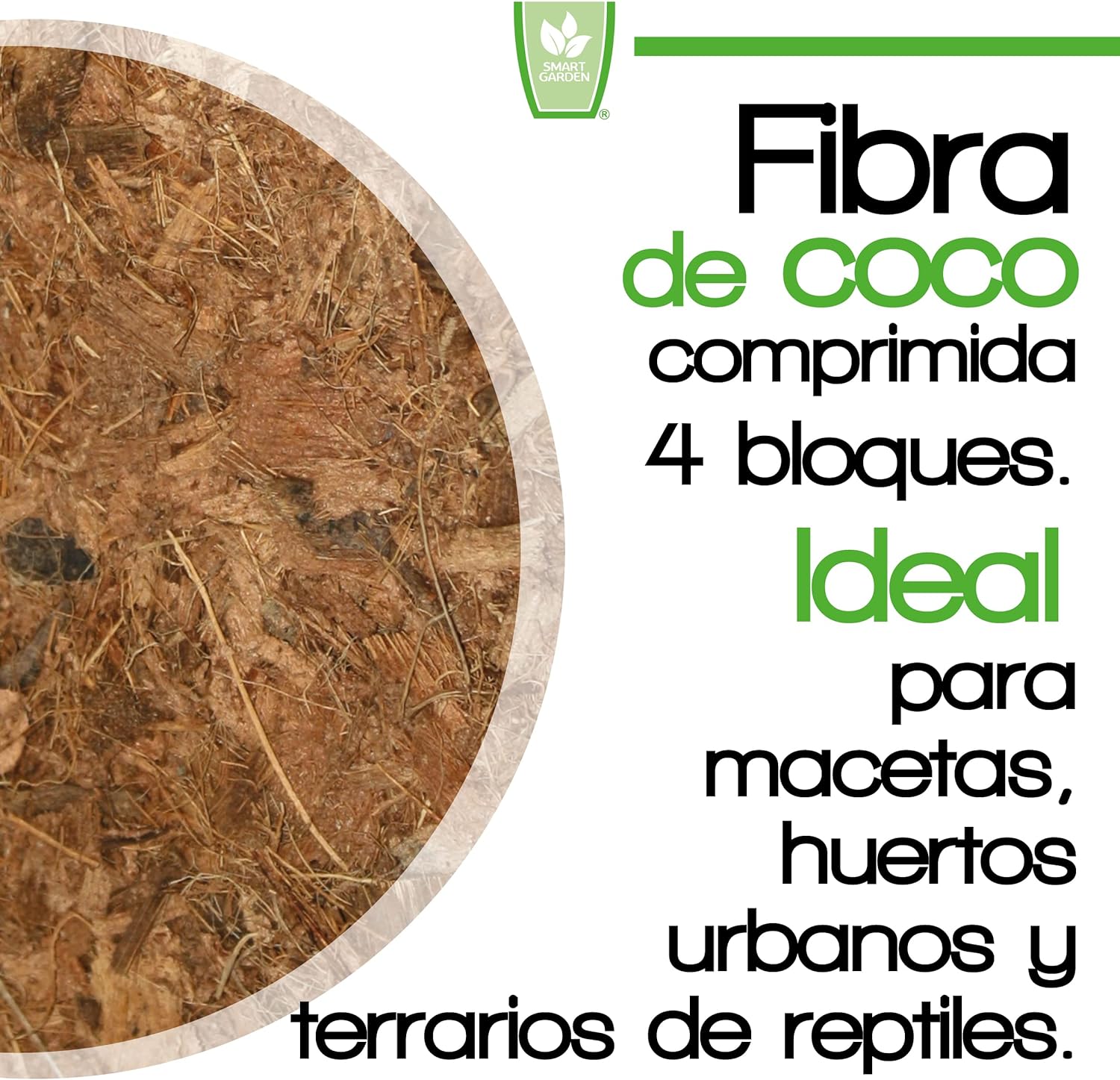 Fibra de Coco Comprimida.