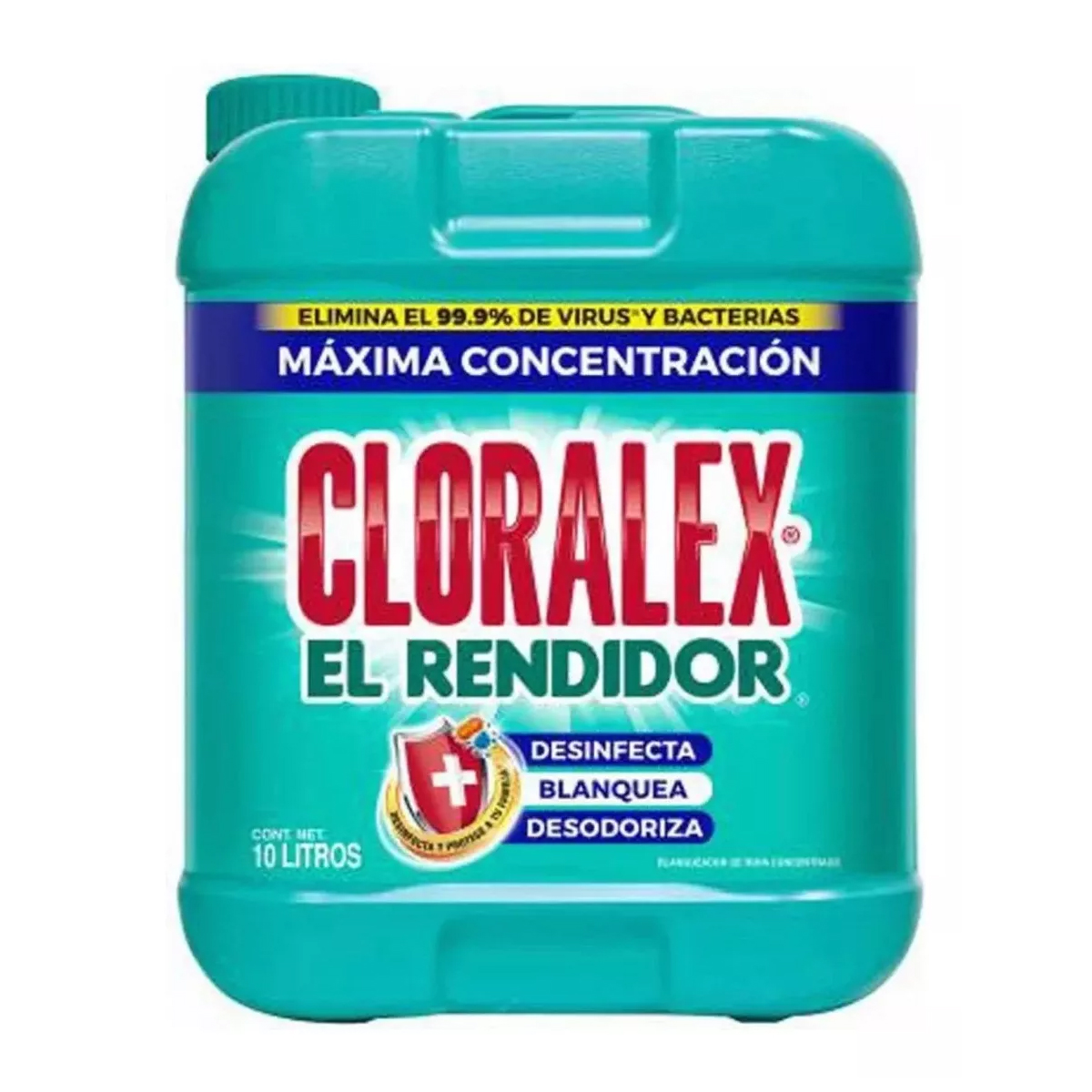 Blanqueador Líquido Cloralex El Rendidor 2 Pzs de 10 L c/u