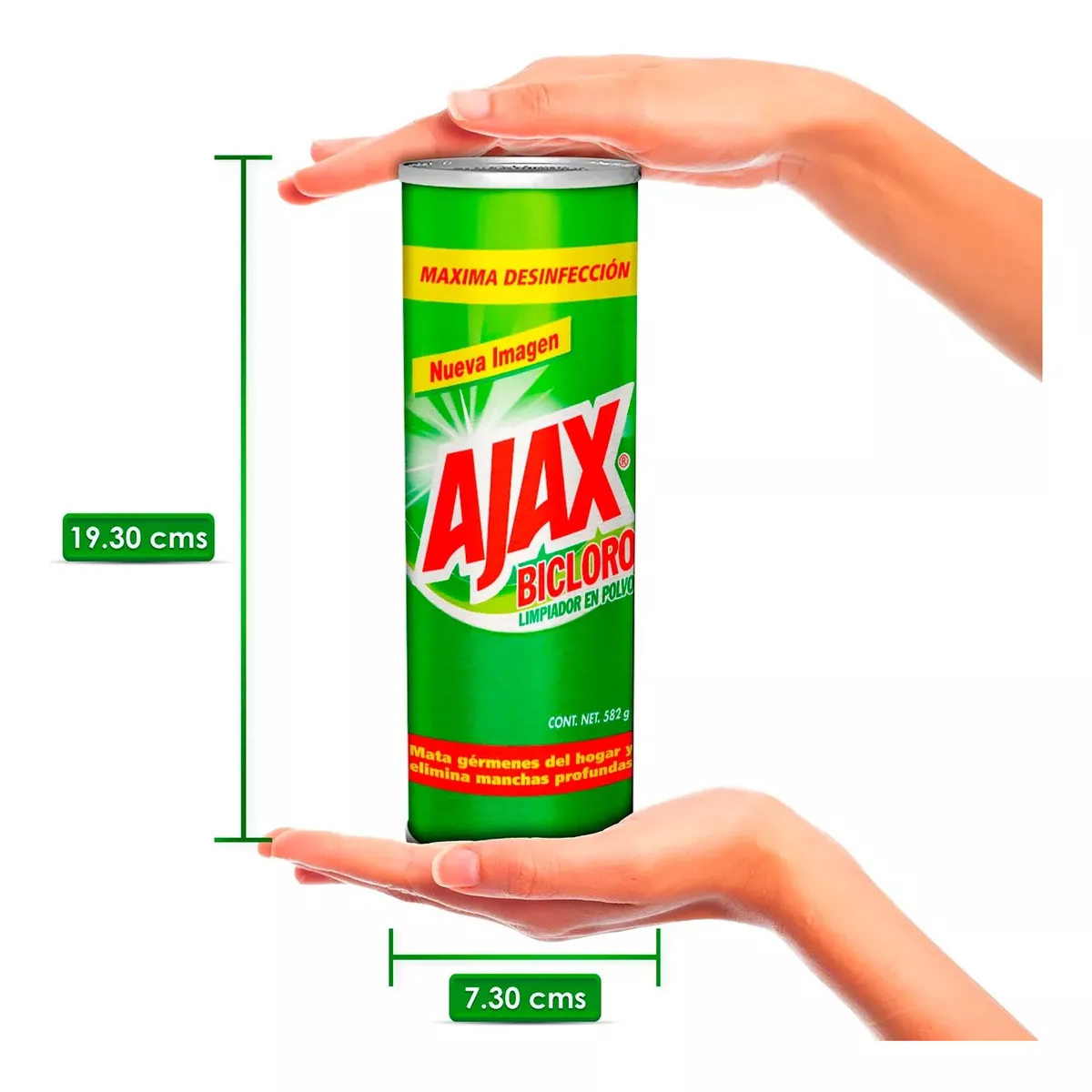 Ajax Bicloro Limpiador Multiusos 2 Piezas de 582 g en Polvo