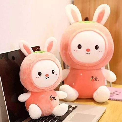Peluche Conejo Pijama Rosa Niñas Y Bebés 25 Cm Lindo Regalo.