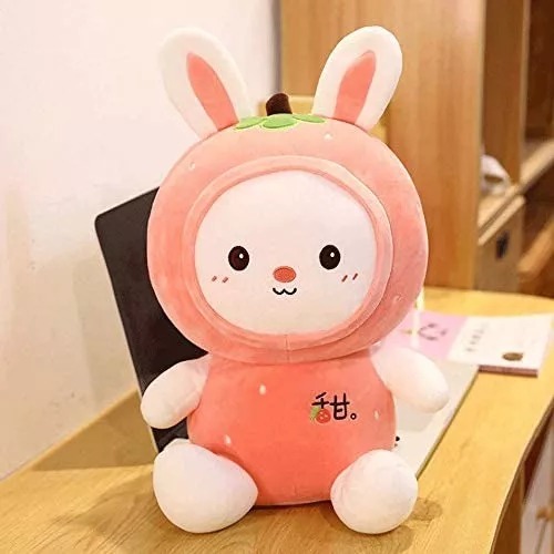 Peluche Conejo Pijama Rosa Niñas Y Bebés 25 Cm Lindo Regalo.