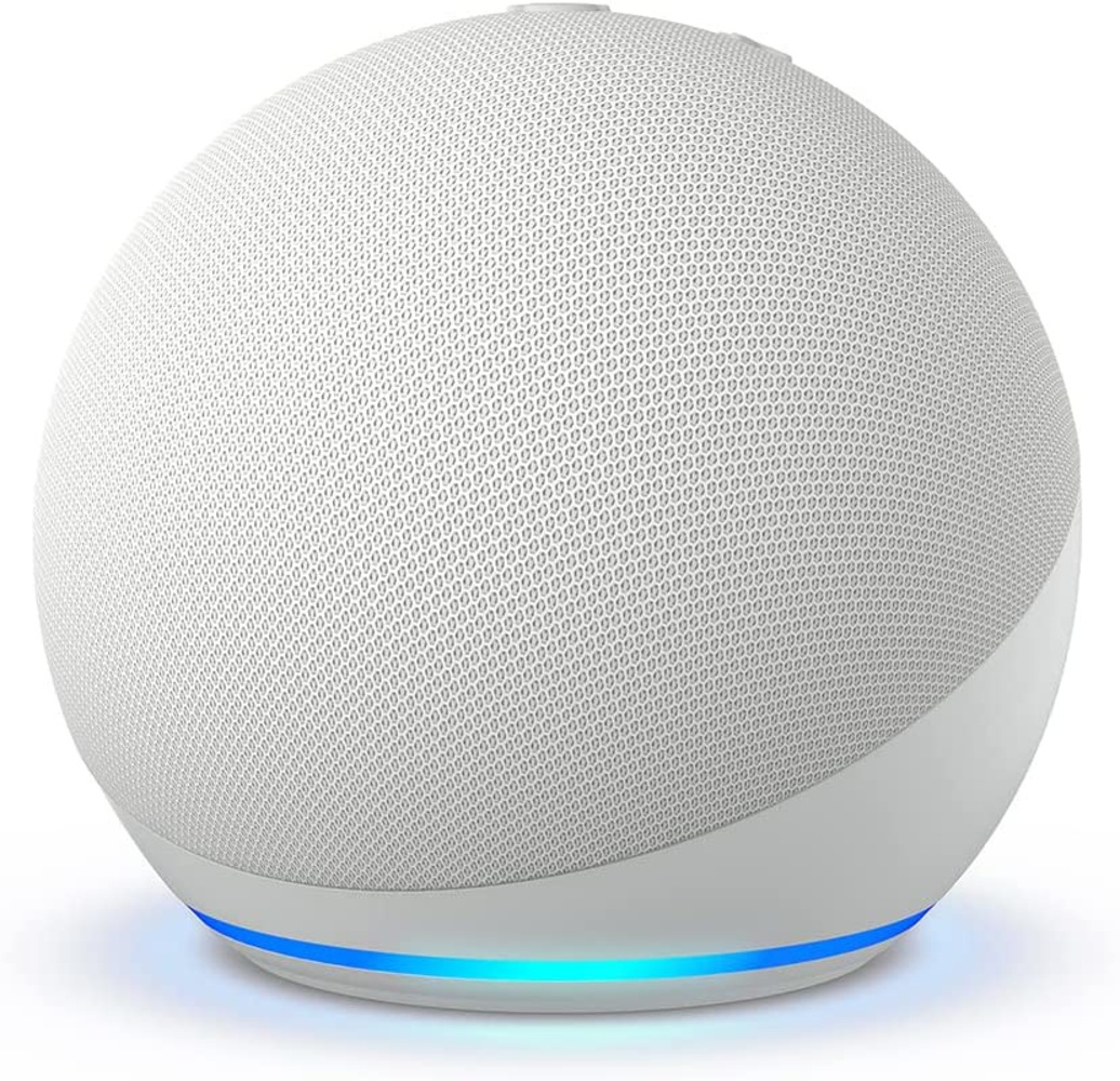 Amazon Echo Dot 5th Gen Con Asistente Virtual Alexa Glacier White / blanco .
