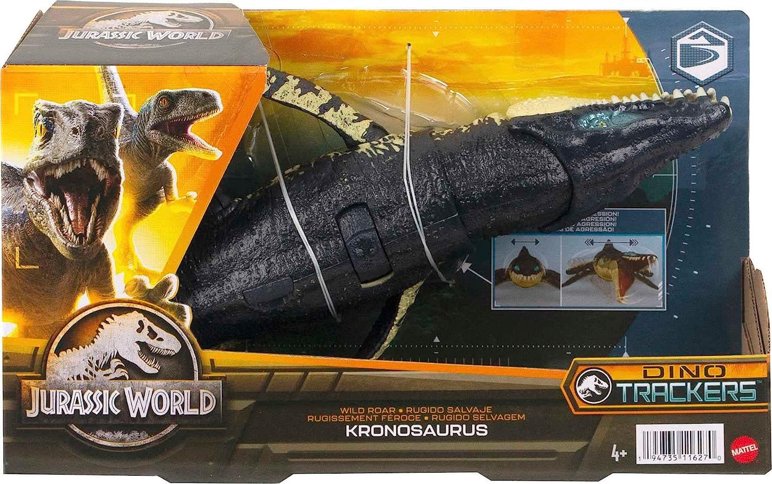 Jurassic World KRONOSAURUS Rugido Salvaje.