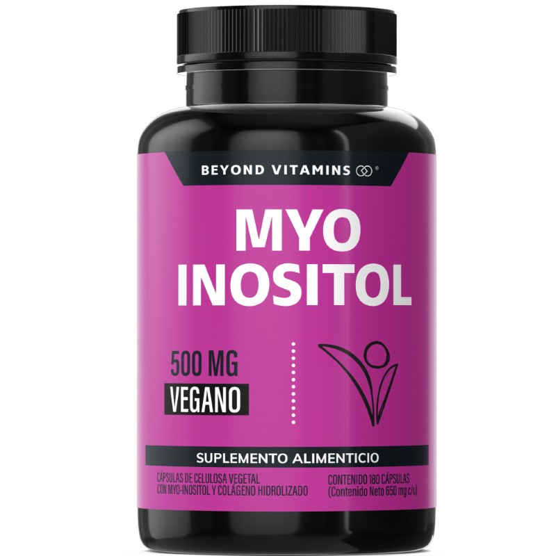 Suplemento Alimenticio MYO Inositol y Colágeno Hidrolizado Beyond Vitamins 180 cápsulas