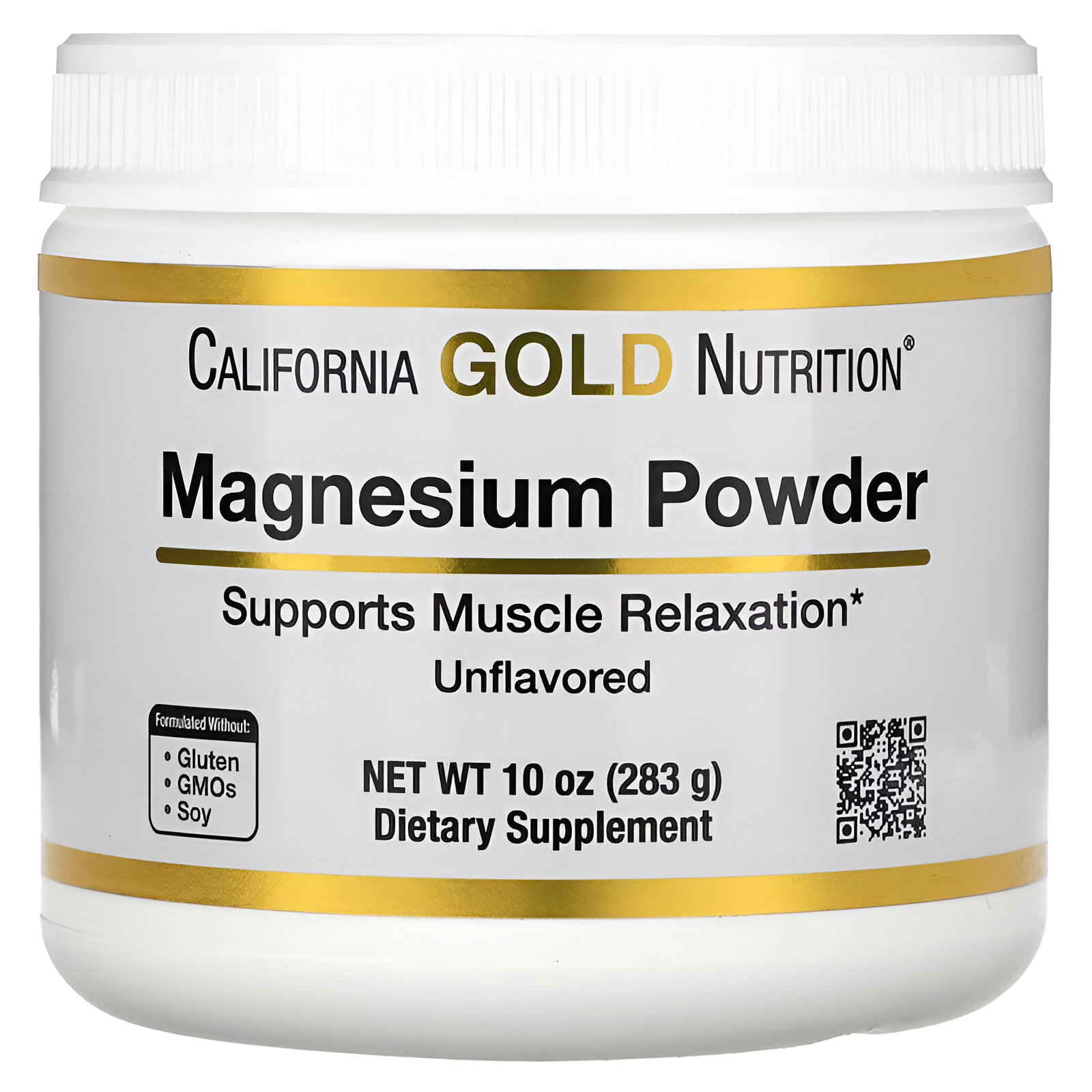 Magnesio en polvo para preparar bebidas, Sin sabor, 283 g (10 oz)