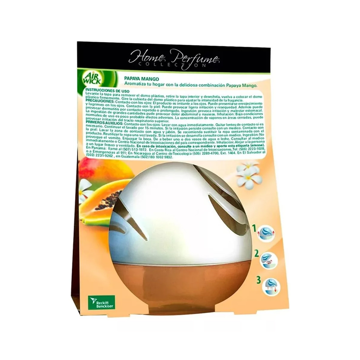 Aromatizante Air Wick Deco Sphere Papaya Mango 75 ml