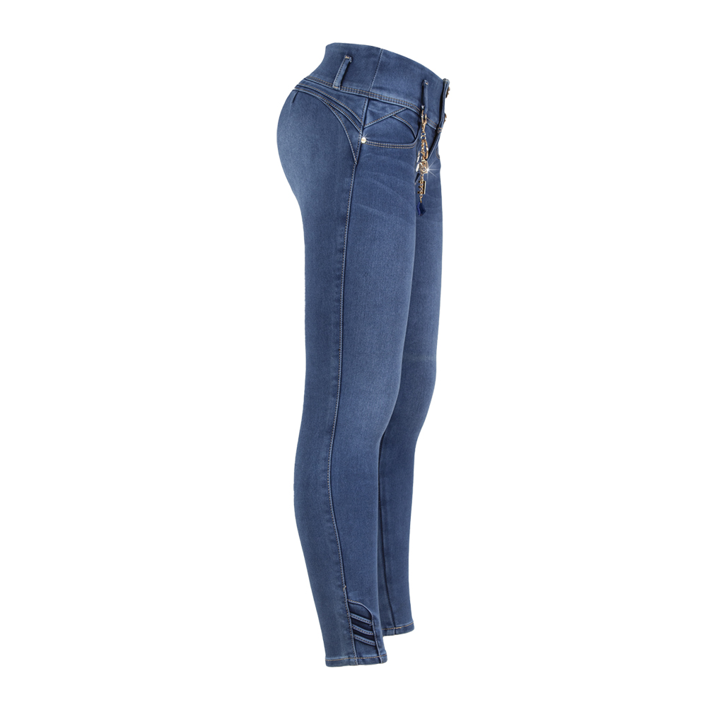 Pantalon Jean Tobillero Colombiano Levanta Pompa Skinny FERNANDA Praga Jeans HJC-003.