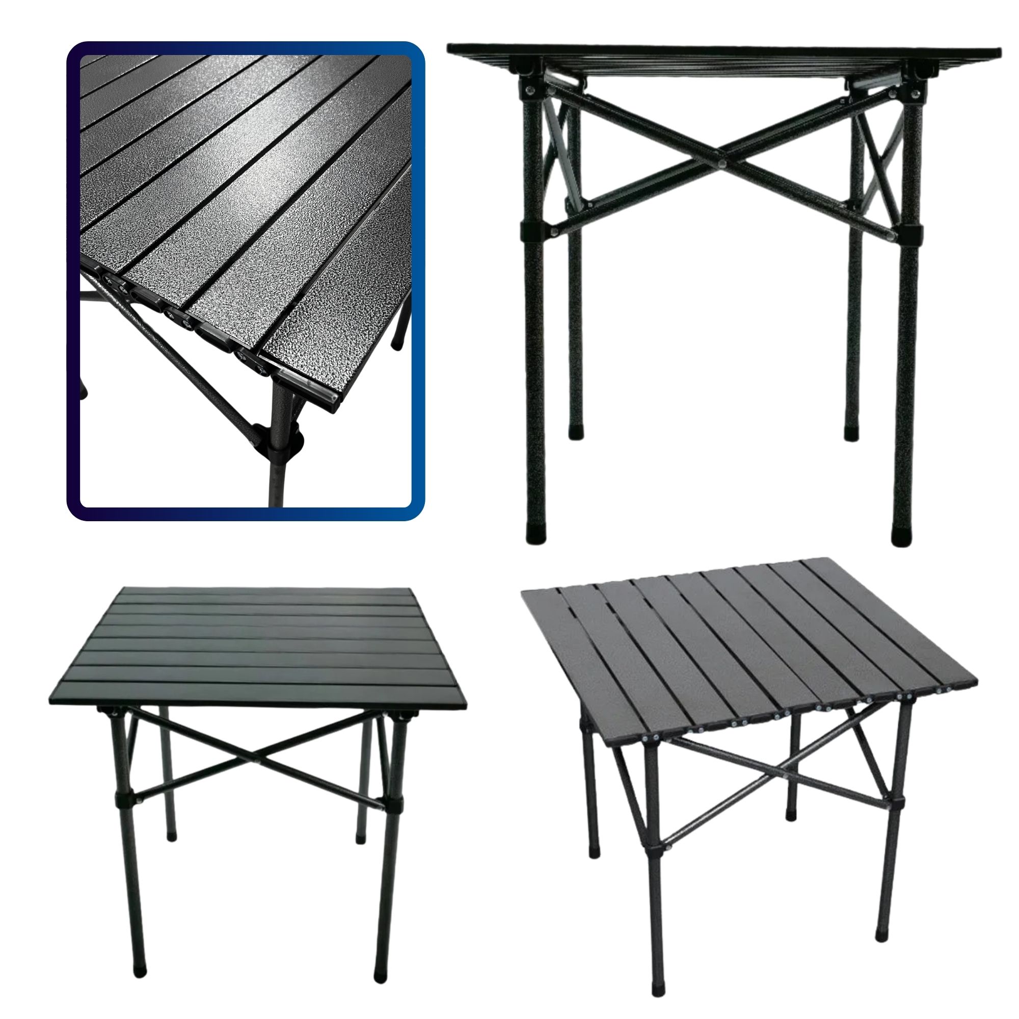 Mesa Plegable Camping Con 4 Sillas Ecomlab Jardín Portátil.