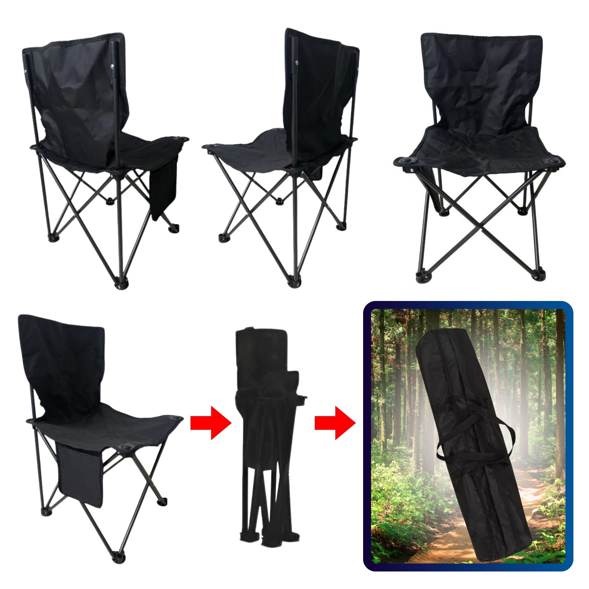 Mesa Plegable Camping Con 4 Sillas Ecomlab Jardín Portátil.