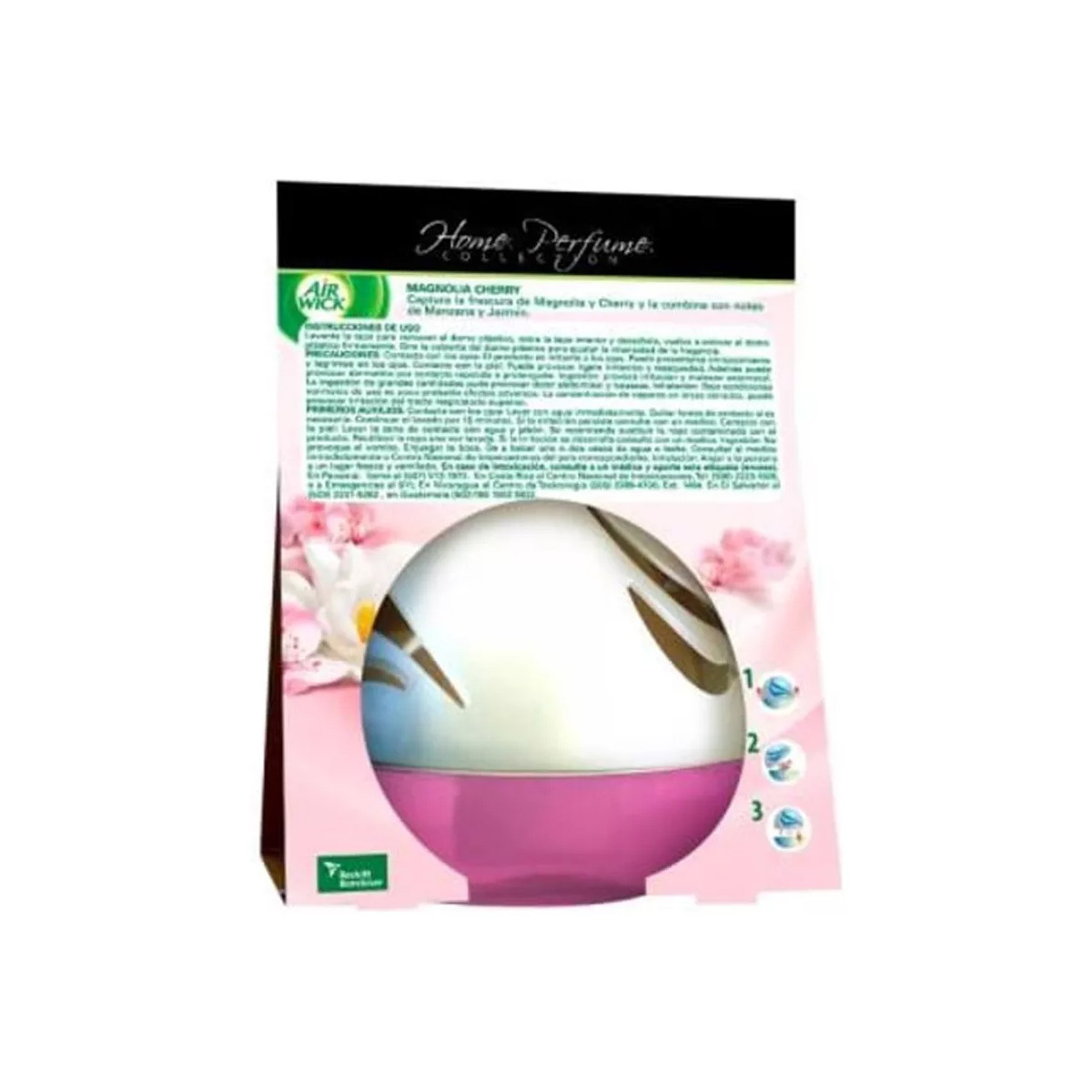 Aromatizante Air Wick Magnolia y Cherry 2 Pzs de 75 ml c/u