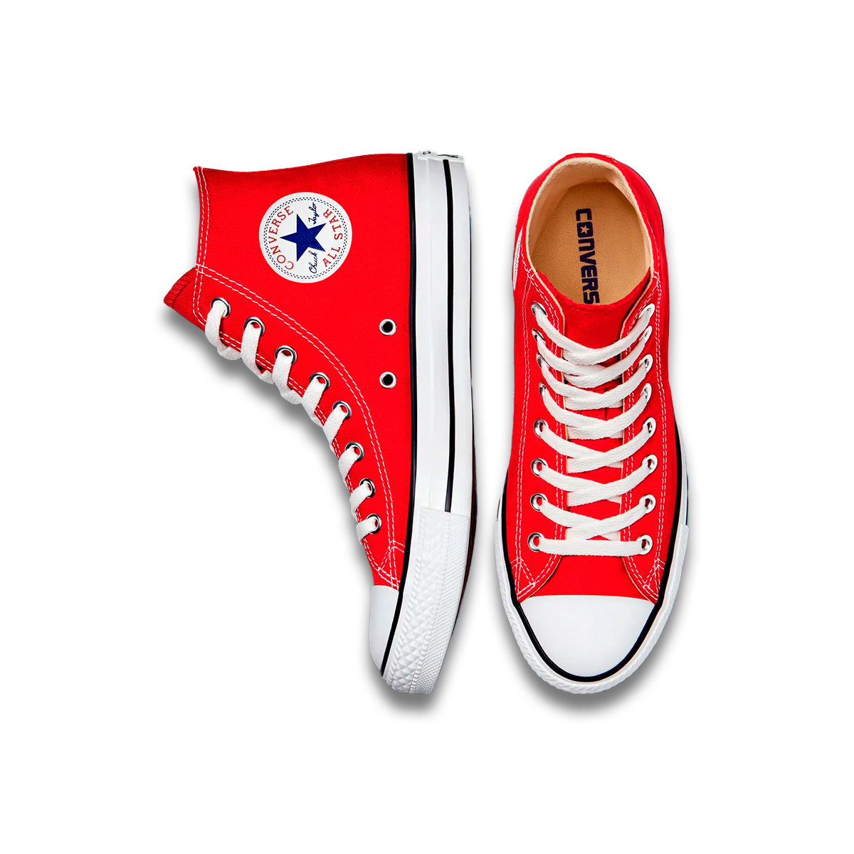 Tenis Converse Chuck Taylor All Star Rojos en Bota de Lona Unisex