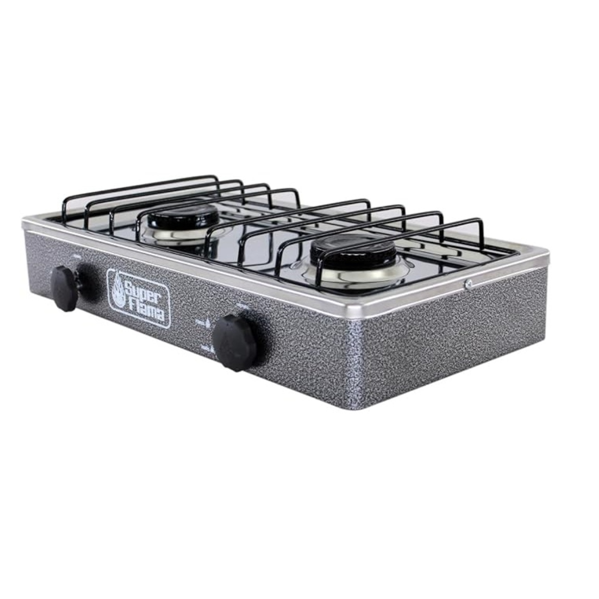 Parrilla de Gas Super Flama 2Q-G 2 Quemadores Gris ALBY2.