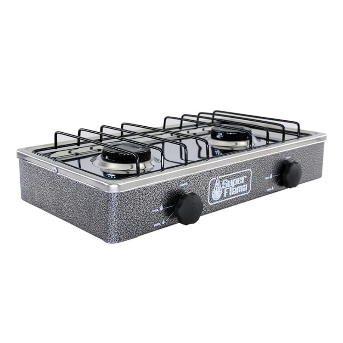 Parrilla de Gas Super Flama 2Q-G 2 Quemadores Gris ALBY2.