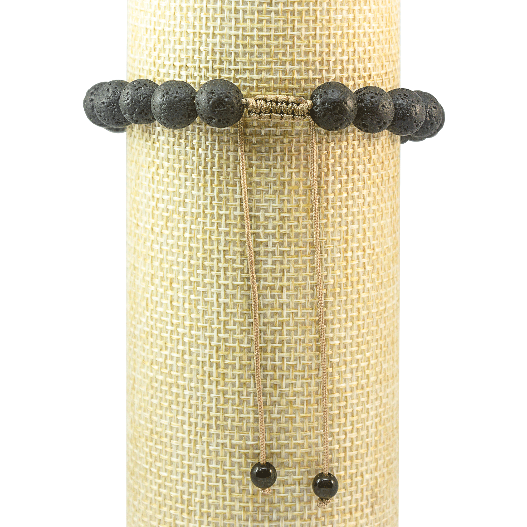 Pulsera hombre Ojo de Tigre y Piedra volcánica.