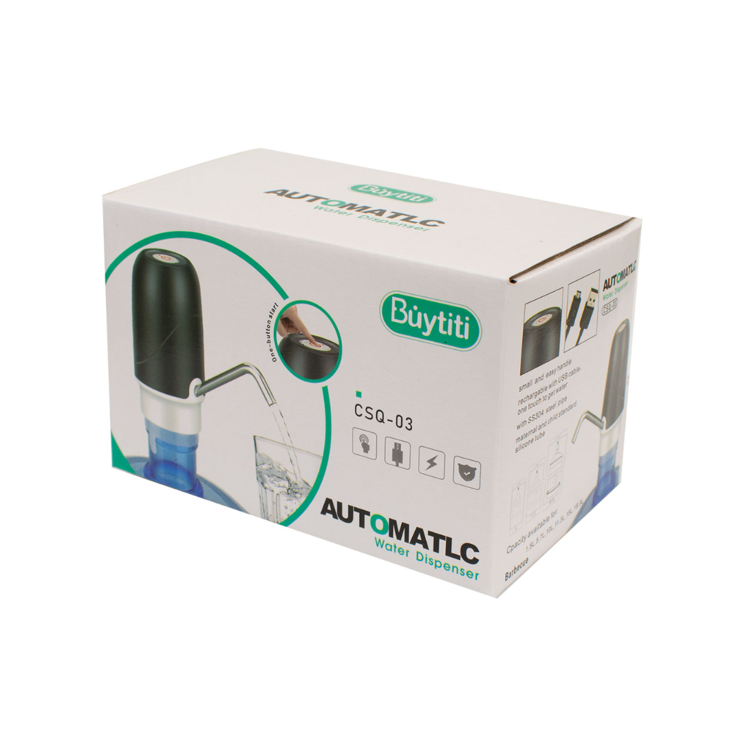 Dispensador de agua con luz LED.
