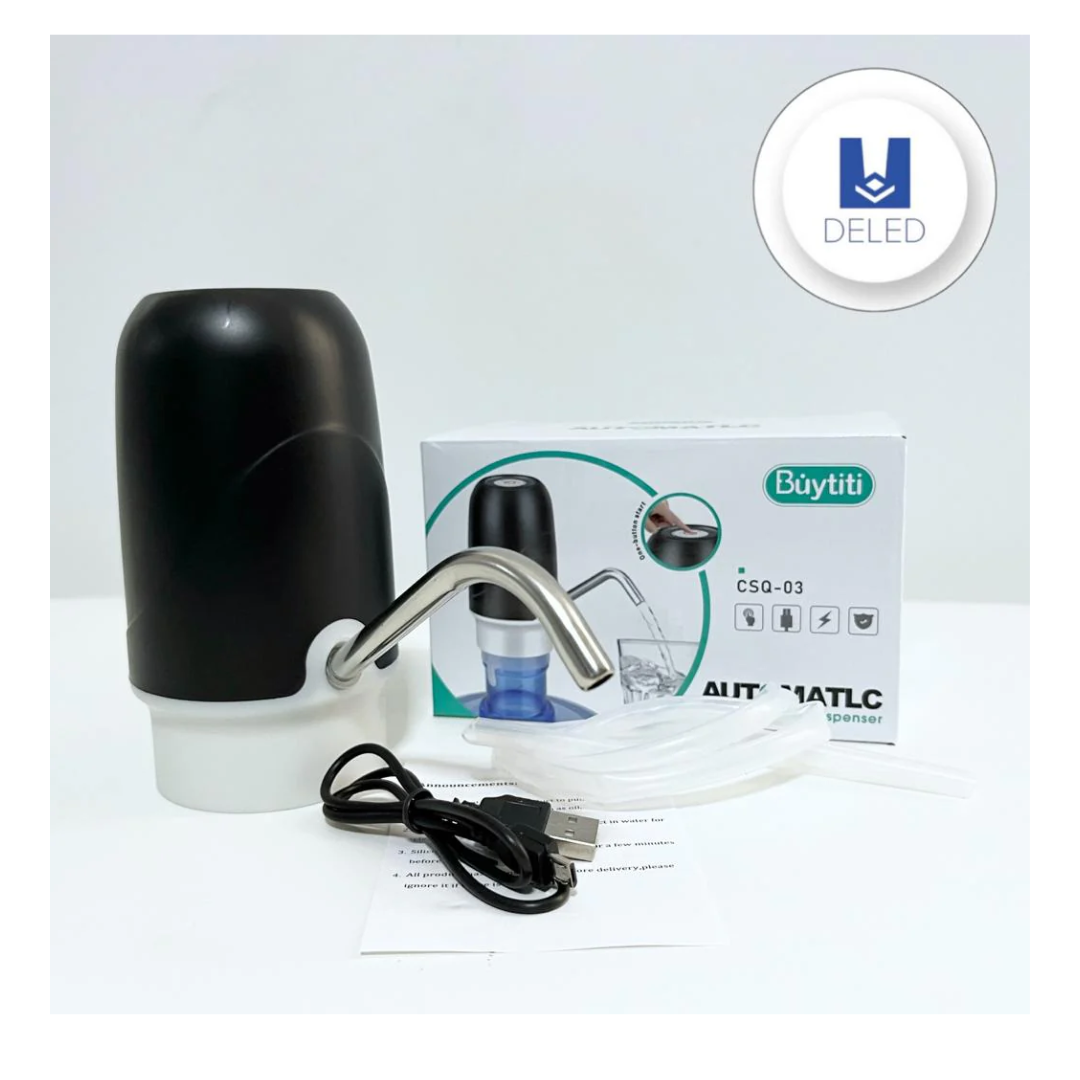 Dispensador de agua con luz LED.