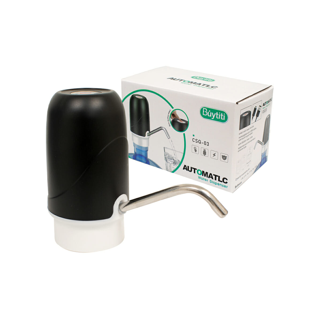 Dispensador de agua con luz LED.