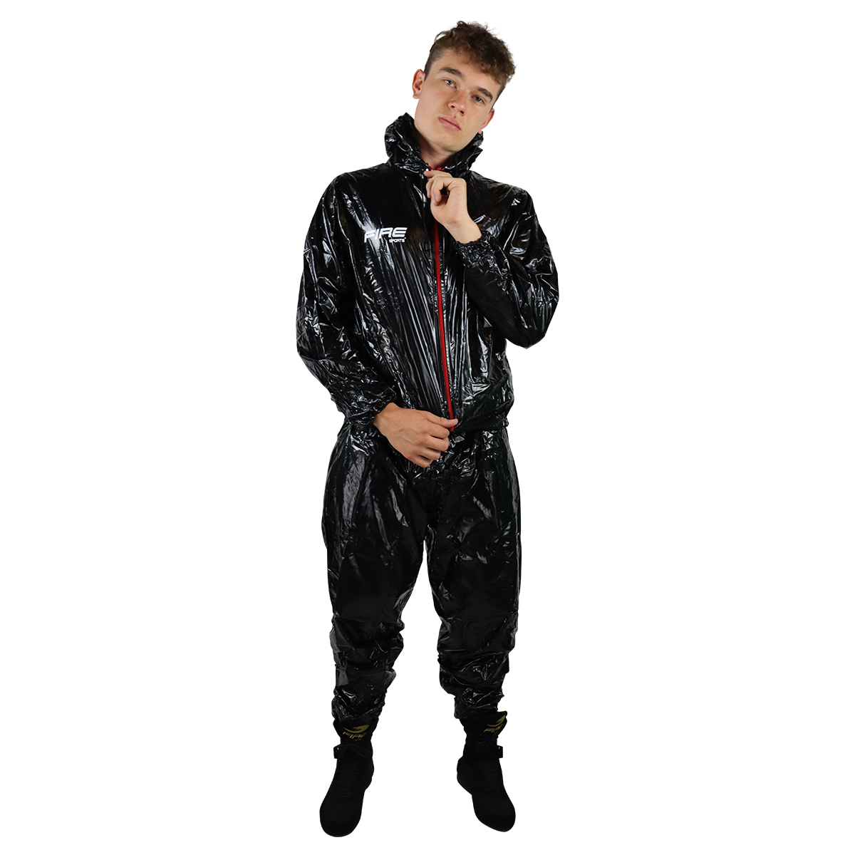 Traje sauna Fire Sports para ejercicio Negro.