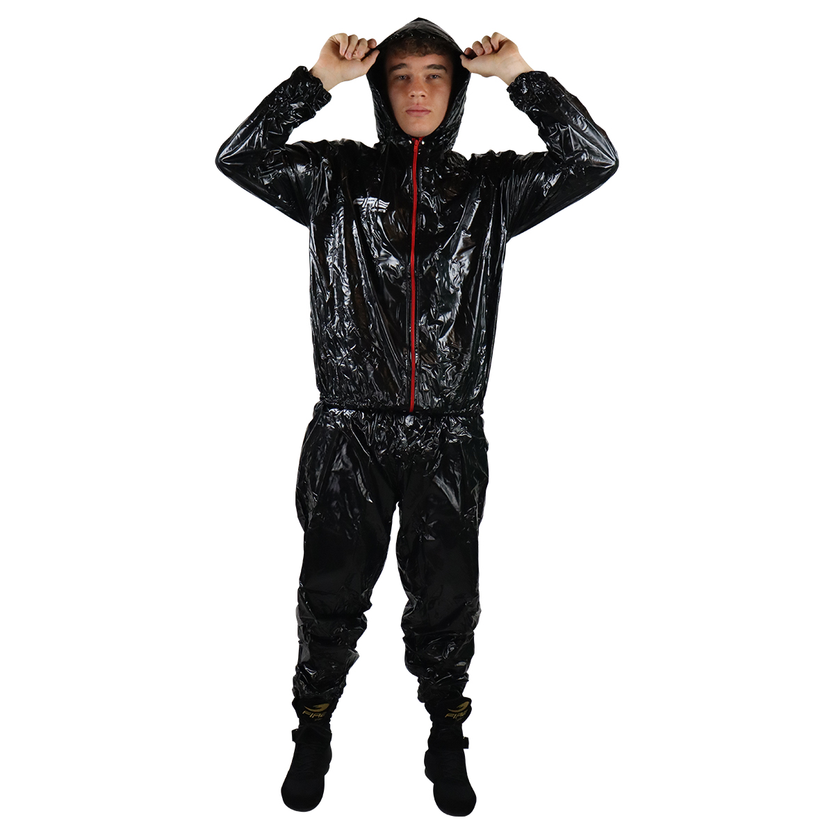 Traje sauna Fire Sports para ejercicio Negro.