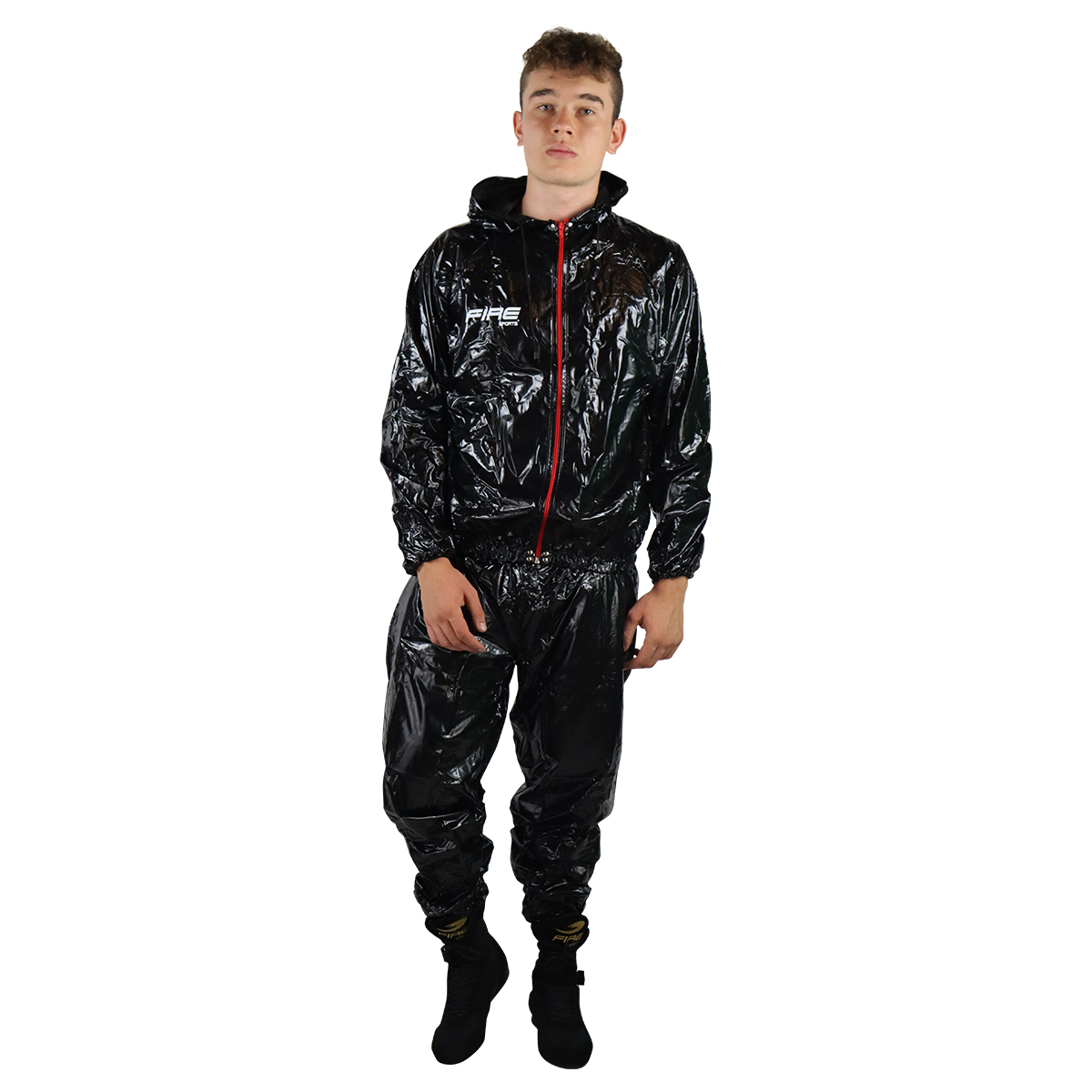 Traje sauna Fire Sports para ejercicio Negro.