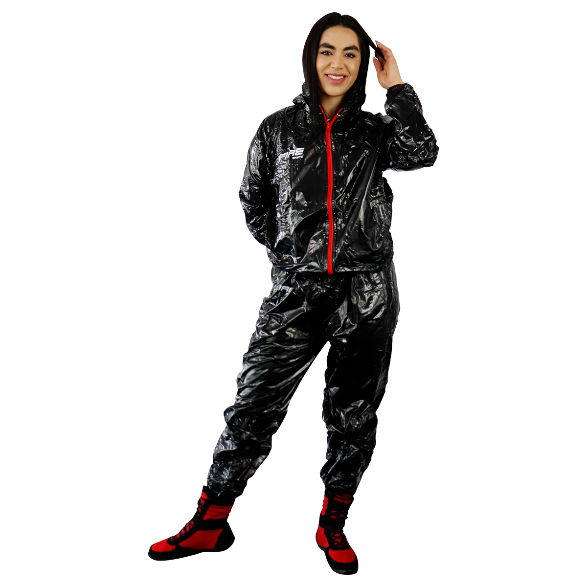 Traje sauna Fire Sports para ejercicio Negro.