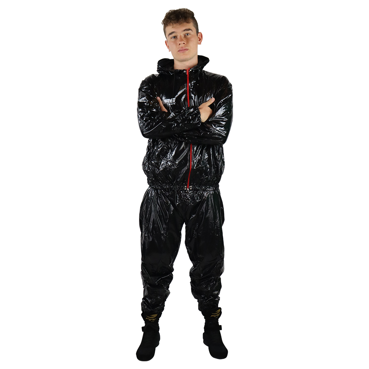 Traje sauna Fire Sports para ejercicio Negro.