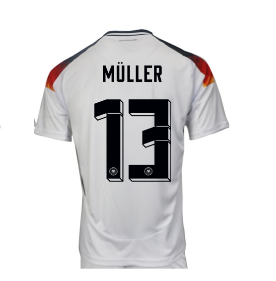 Nuevo! Jersey Alemania Eurocopa 2024/2025 Titular Local Blanca Muller 13 Talla S.