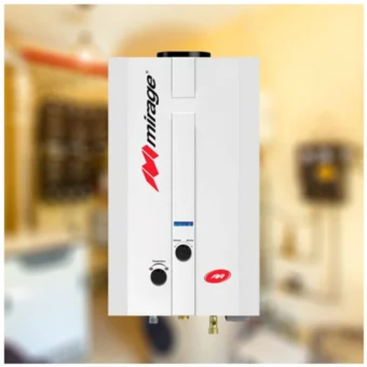 Calentador de Agua Mirage MBF06ED Flux Gas LP 1 Servicio Blanco 2 Años Garantía C/Fábrica ENDY5.