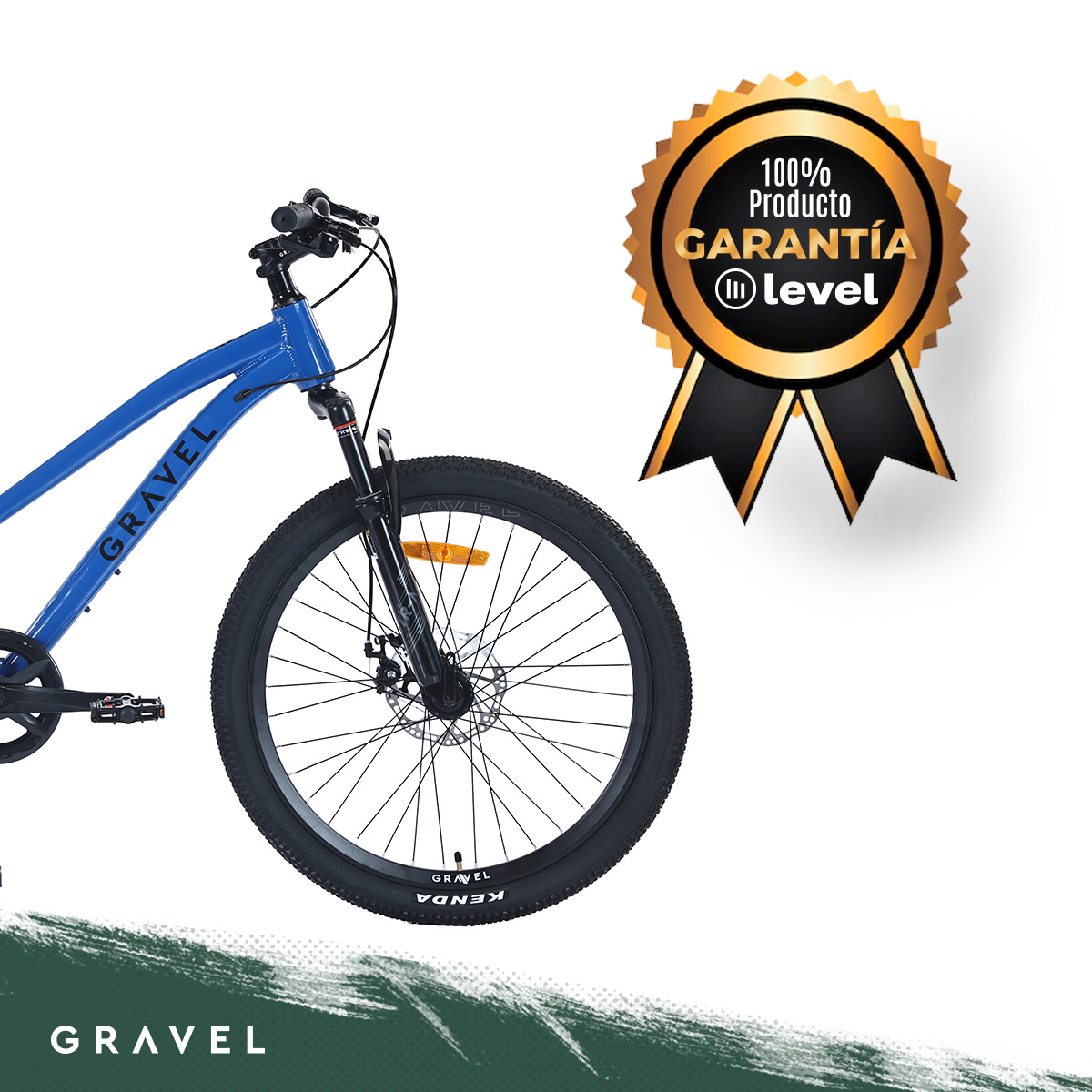 Biciclceta Gravel Rimo R24 8v Shimano Altus Disco Mecánico Color Azul Tamaño del cuadro M.