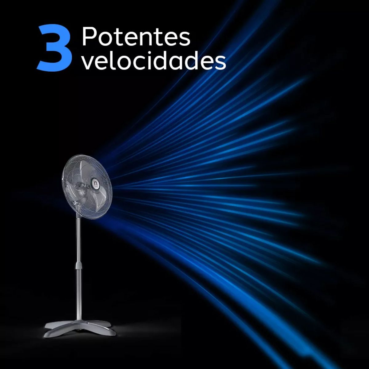 Ventilador Navia de Pedestal A18 Aspa Metálica 18 Pulgadas.