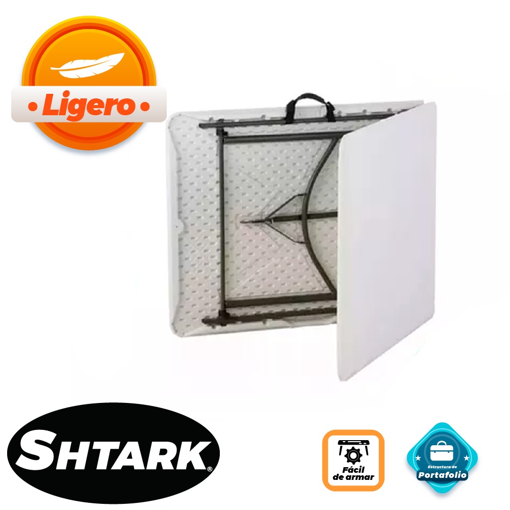 Mesa Plegable Plástico Tipo Portafolio 1.80m Jardín Portátil.