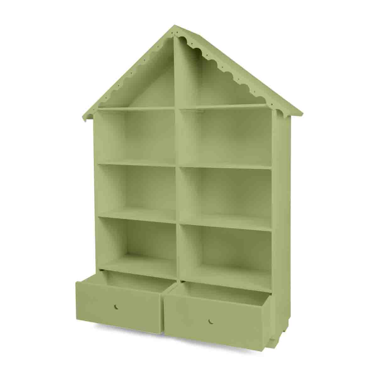 Estantería Para Niños y Niñas de Madera |  Forma De Casa .