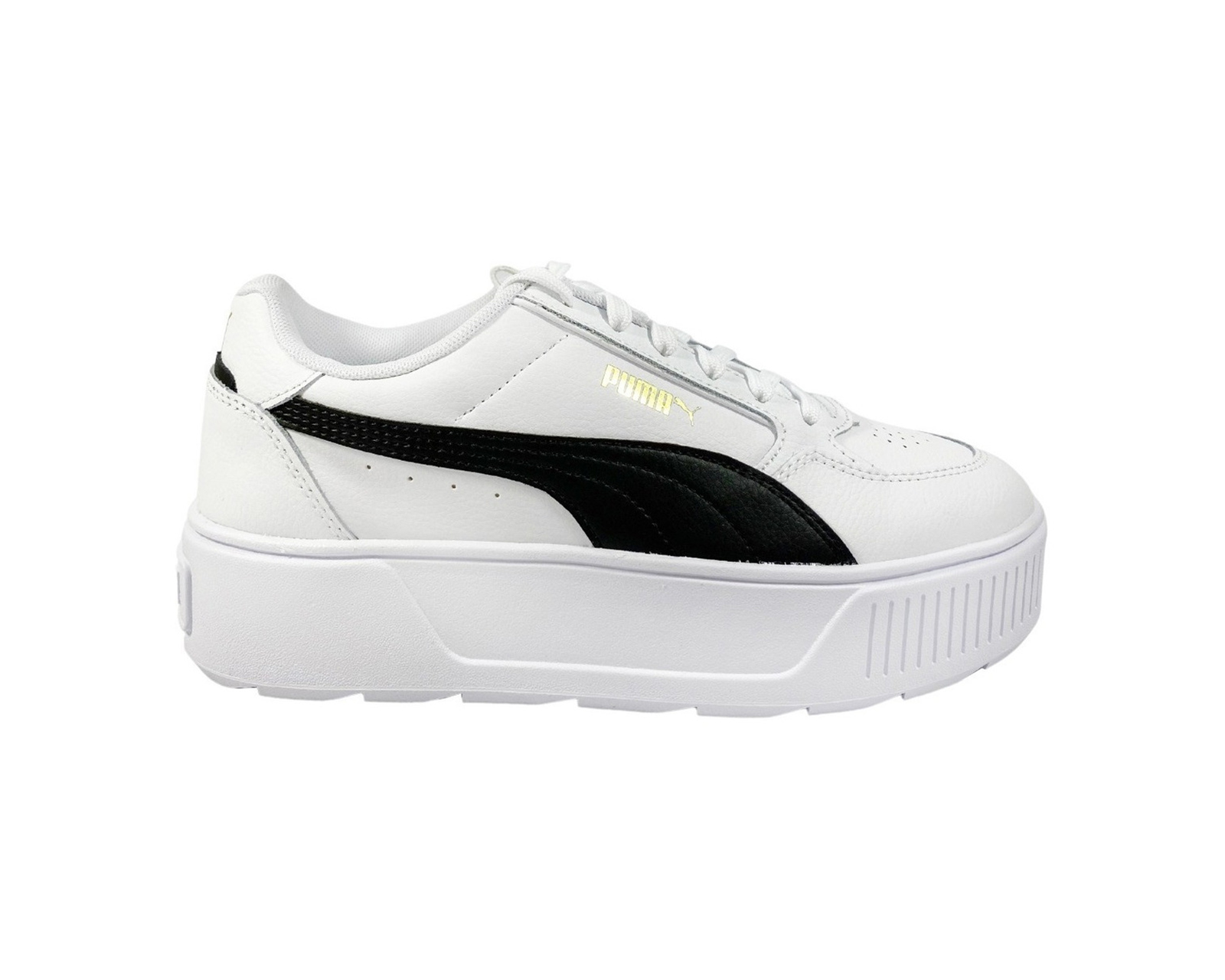 Tenis Puma Karmen Rebelle Blanco Negro Con Plataforma Para Mujer