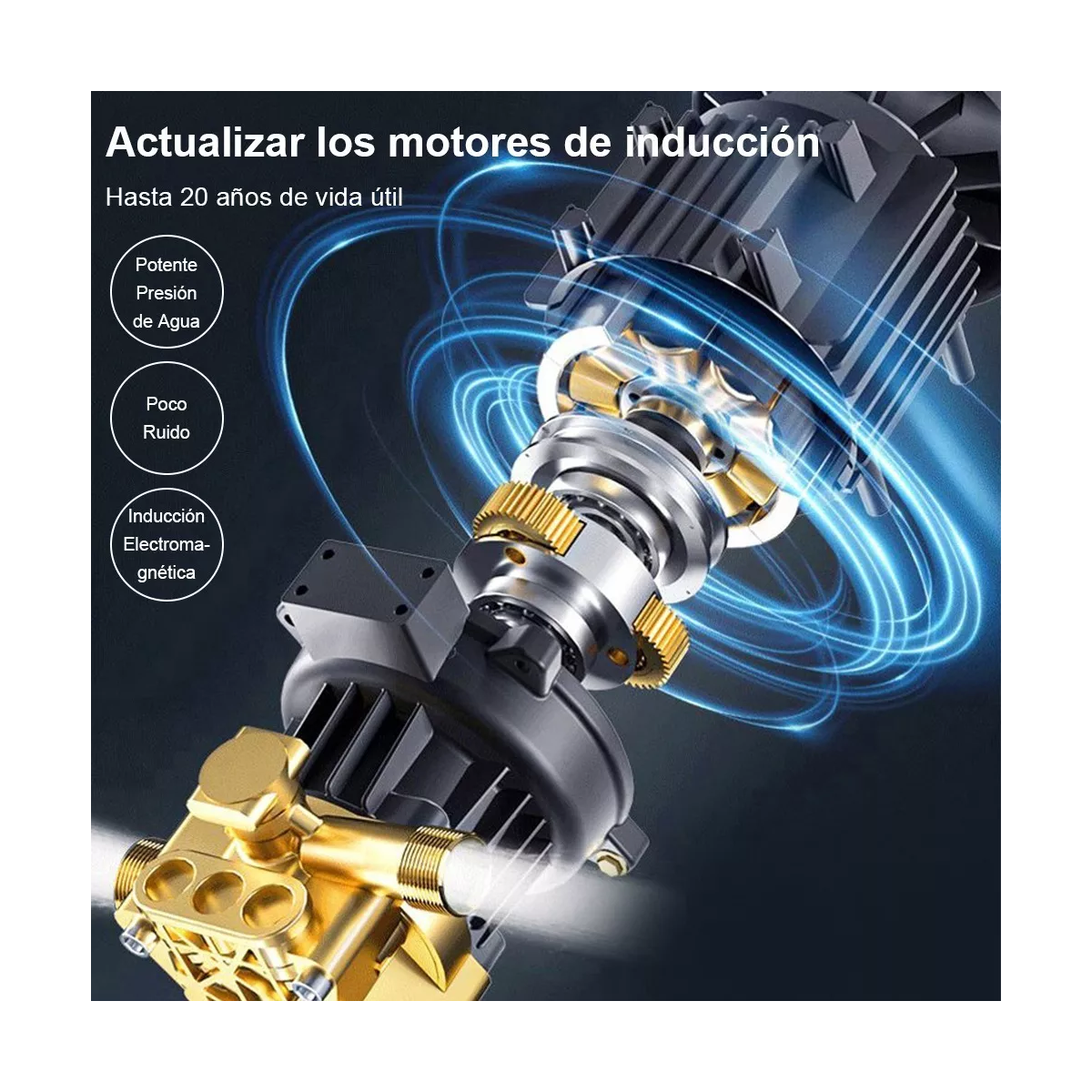 Hidrolavadora Eléctrica Con 2200 Psi De Presión Máxima 10m.
